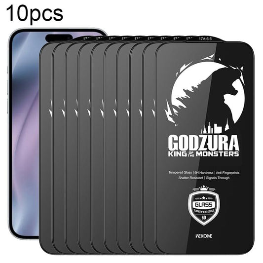 For iPhone Air WK WTP-124 10pcs 6D Curved Ultra-Fine Edge HD Full-Screen Tempered Glass Film(Transparent) - iPhone Air Tempered Glass by WK | Online Shopping UK | buy2fix