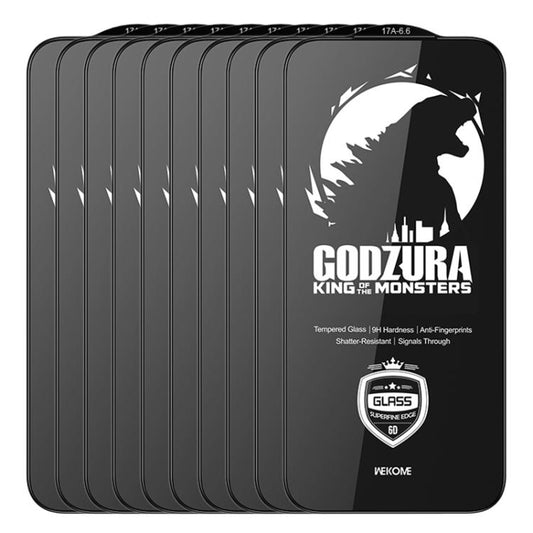 For iPhone Air WK WTP-124 10pcs 6D Curved Ultra-Fine Edge HD Full-Screen Tempered Glass Film(Transparent) - iPhone Air Tempered Glass by WK | Online Shopping UK | buy2fix