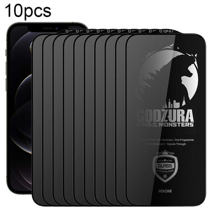 For iPhone 12 / 12 Pro WK WTP-125 10pcs 6D Curved Ultra-Fine Edge Privacy Full-Screen Tempered Glass Film(Transparent) - iPhone 12 / 12 Pro Tempered Glass by WK | Online Shopping UK | buy2fix