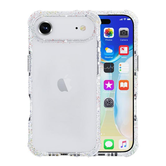 For iPhone Air Acrylic Color Point Transparent Phone Case(White) - iPhone Air Cases by buy2fix | Online Shopping UK | buy2fix
