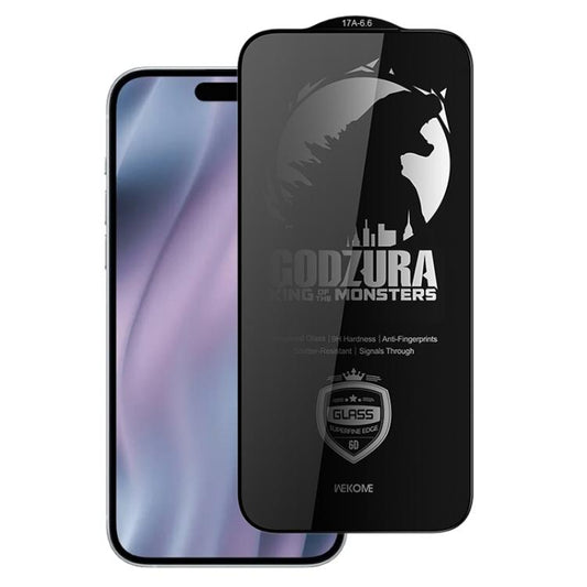 For iPhone Air WK WTP-123 6D Curved Ultra-Fine Edge Privacy Full-Screen Tempered Glass Film(Transparent) - iPhone Air Tempered Glass by WK | Online Shopping UK | buy2fix