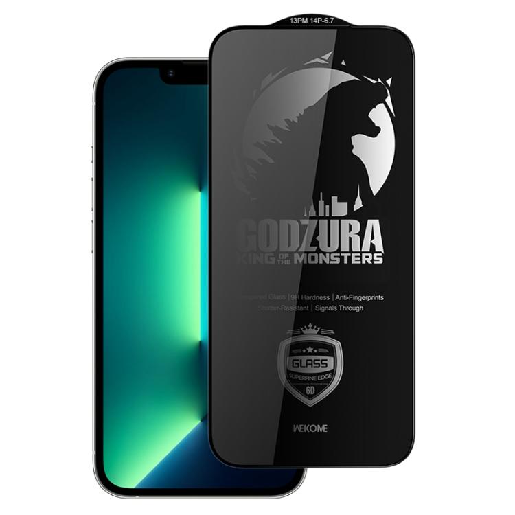 For iPhone 13 Pro Max / 14 Plus WK WTP-123 6D Curved Ultra-Fine Edge Privacy Full-Screen Tempered Glass Film(Transparent) - iPhone 14 Plus Tempered Glass by WK | Online Shopping UK | buy2fix