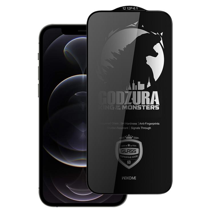For iPhone 12 / 12 Pro WK WTP-123 6D Curved Ultra-Fine Edge Privacy Full-Screen Tempered Glass Film(Transparent) - iPhone 12 / 12 Pro Tempered Glass by WK | Online Shopping UK | buy2fix