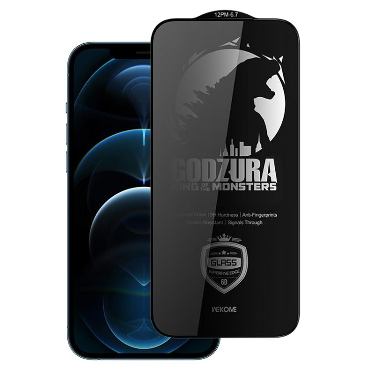 For iPhone 12 Pro Max WK WTP-123 6D Curved Ultra-Fine Edge Privacy Full-Screen Tempered Glass Film(Transparent) - iPhone 12 Pro Max Tempered Glass by WK | Online Shopping UK | buy2fix