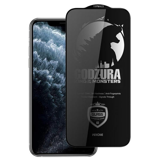 For iPhone 11 Pro Max WK WTP-123 6D Curved Ultra-Fine Edge Privacy Full-Screen Tempered Glass Film(Transparent)