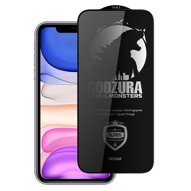For iPhone 11 WK WTP-123 6D Curved Ultra-Fine Edge Privacy Full-Screen Tempered Glass Film(Transparent) - iPhone 11 Tempered Glass by WK | Online Shopping UK | buy2fix