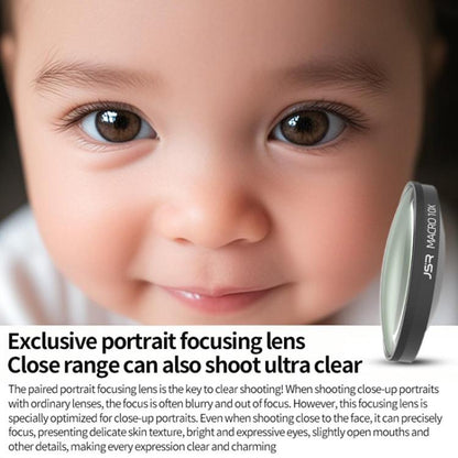 For Insta360 GO Ultra JSR LH Series 10X Macro Lens With Frame + Hat Clip - Len Accessories by JSR | Online Shopping UK | buy2fix