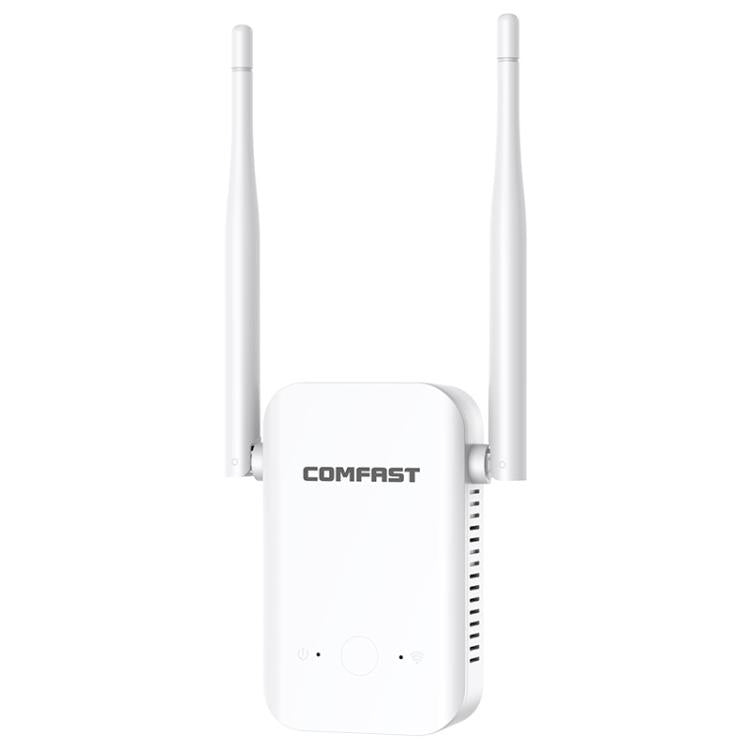 COMFAST CF-WR301S V3 300Mbps Wireless Repeater Router WiFi Signal Amplifier, Plug:UK Plug(White) - Broadband Amplifiers by COMFAST | Online Shopping UK | buy2fix
