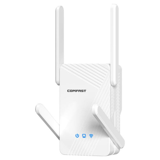 COMFAST CF-WR773BE 3570Mbps WiFi7 Signal Extender Dual Band Gigabit Wireless Repeater, Plug:UK Plug(White)