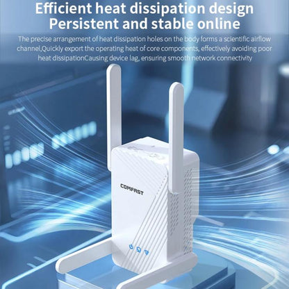 COMFAST CF-WR773BE 3570Mbps WiFi7 Signal Extender Dual Band Gigabit Wireless Repeater, Plug:AU Plug(White) - Broadband Amplifiers by COMFAST | Online Shopping UK | buy2fix