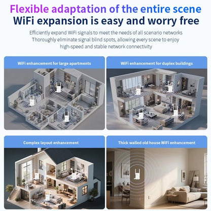 COMFAST CF-WR773BE 3570Mbps WiFi7 Signal Extender Dual Band Gigabit Wireless Repeater, Plug:UK Plug(White) - Broadband Amplifiers by COMFAST | Online Shopping UK | buy2fix