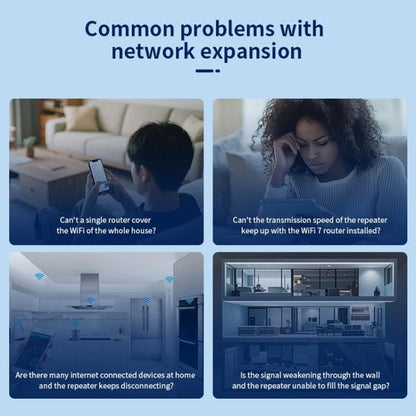 COMFAST CF-WR773BE 3570Mbps WiFi7 Signal Extender Dual Band Gigabit Wireless Repeater, Plug:UK Plug(White) - Broadband Amplifiers by COMFAST | Online Shopping UK | buy2fix