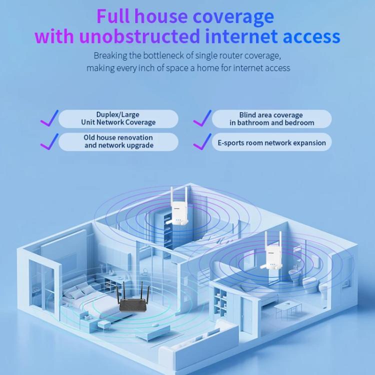 COMFAST CF-WR773BE 3570Mbps WiFi7 Signal Extender Dual Band Gigabit Wireless Repeater, Plug:EU Plug(White) - Broadband Amplifiers by COMFAST | Online Shopping UK | buy2fix