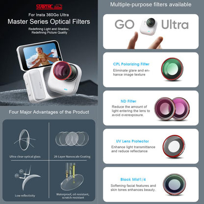 For Insta360 GO Ultra STARTRC Camera Lens Filter, Filter:ND32 - Len Accessories by STARTRC | Online Shopping UK | buy2fix