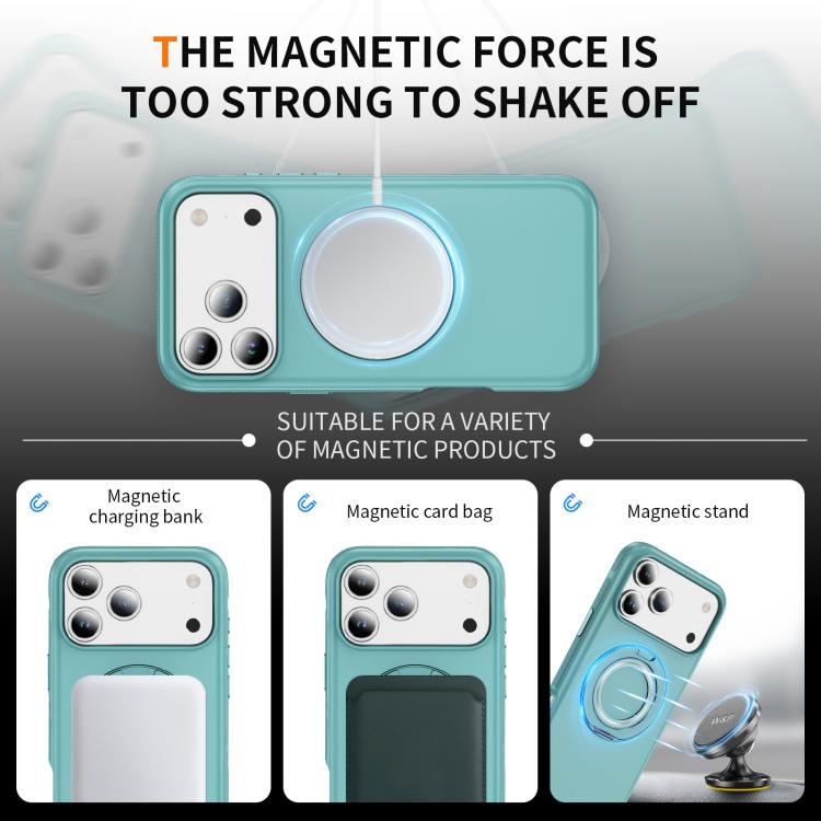 For iPhone 17 Pro Max Gear Holder C MagSafe Phone Case(Light Blue) - iPhone 17 Pro Max Cases by buy2fix | Online Shopping UK | buy2fix