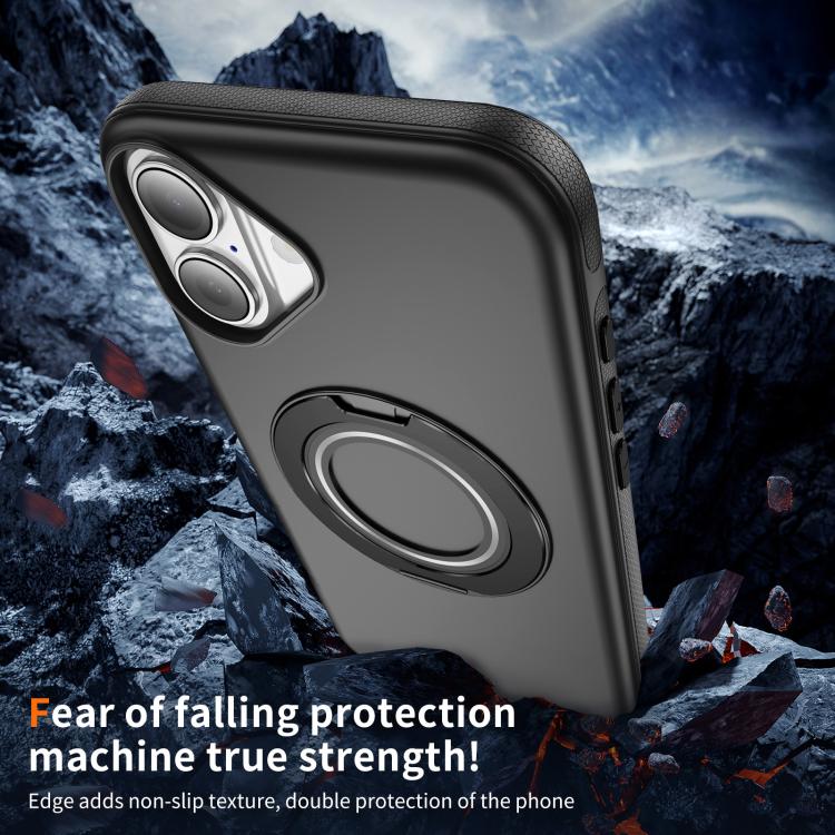 For iPhone 17 Gear Holder C MagSafe Phone Case(Black) - iPhone 17 Cases by buy2fix | Online Shopping UK | buy2fix