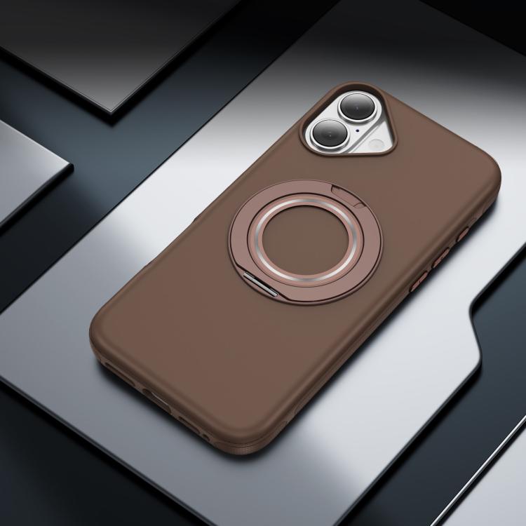 For iPhone 17 Gear Holder C MagSafe Phone Case(Coffee) - iPhone 17 Cases by buy2fix | Online Shopping UK | buy2fix