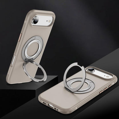 For iPhone Air Gear Holder C MagSafe Phone Case(Beige Gray) - iPhone Air Cases by buy2fix | Online Shopping UK | buy2fix
