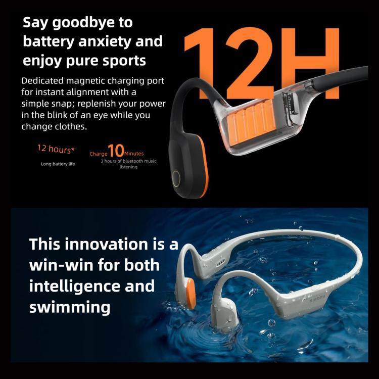 Original Xiaomi Bone Conduction Earphones Bluetooth 5.3 IP68 Waterproof(White) - Sport Earphone by Xiaomi | Online Shopping UK | buy2fix