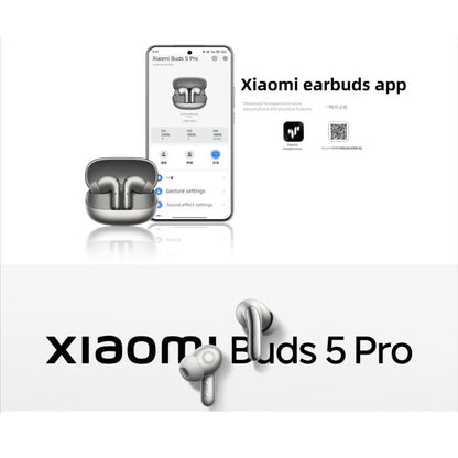 Original Xiaomi Buds 5 Pro In-Ear TWS Bluetooth Earphone(White) - TWS Earphone by Xiaomi | Online Shopping UK | buy2fix