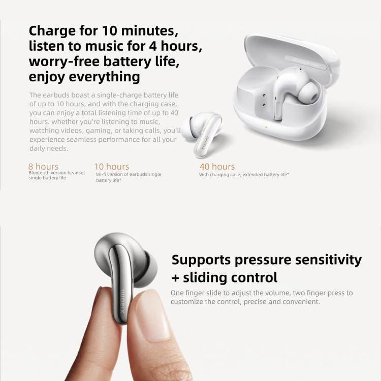 Original Xiaomi Buds 5 Pro In-Ear TWS Bluetooth Earphone(White) - TWS Earphone by Xiaomi | Online Shopping UK | buy2fix