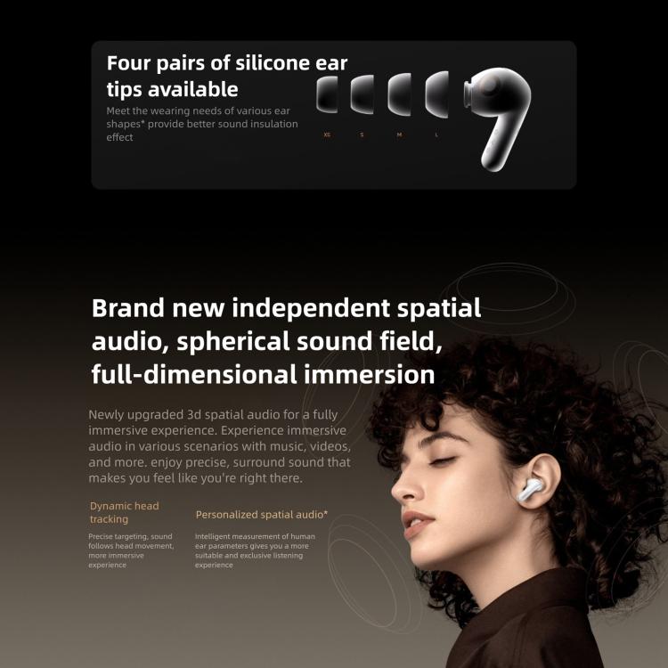 Original Xiaomi Buds 5 Pro Wi-Fi In-Ear TWS Bluetooth Earphone(Black) - TWS Earphone by Xiaomi | Online Shopping UK | buy2fix