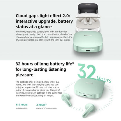 Original Xiaomi REDMI Buds 7S Semi-in-Ear Active Noise Cancelling Bluetooth Earphone(White) - Bluetooth Earphone by Xiaomi | Online Shopping UK | buy2fix