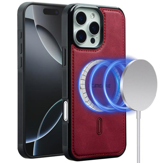For iPhone 16 Pro Max LC.IMEEKE L6 Series MagSafe Magnetic Phone Case(Red)