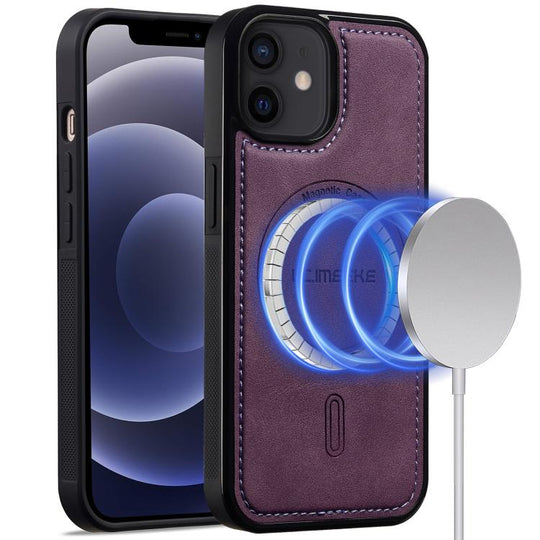For iPhone 12 / 12 Pro LC.IMEEKE L6 Series MagSafe Magnetic Phone Case(Purple)