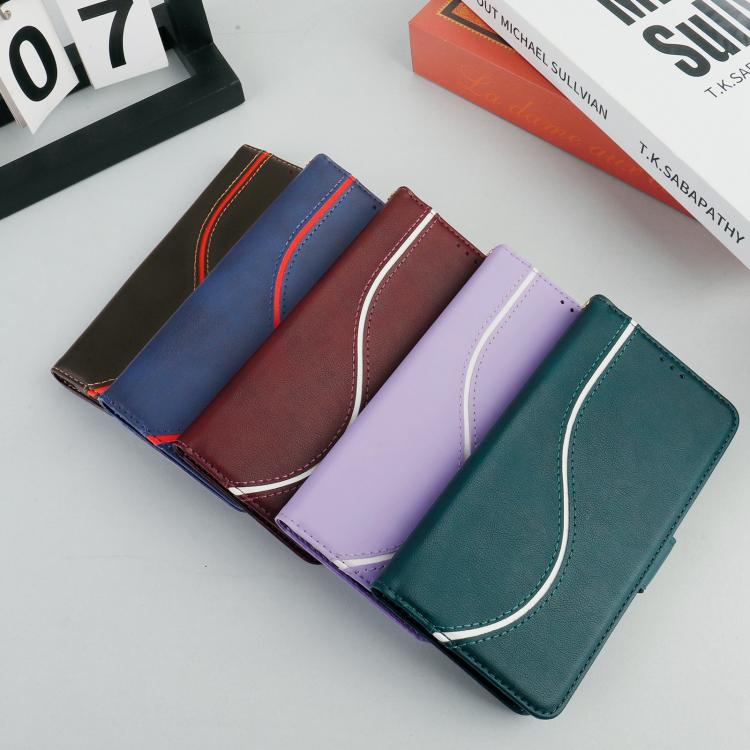 For iPhone Air Side Buckle S Curve Leather Phone Case(Purple) - iPhone Air Cases by buy2fix | Online Shopping UK | buy2fix