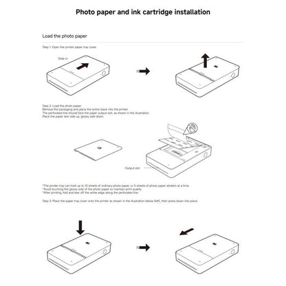 50pcs Original Xiaomi Mijia Pocket Printing Photo Paper - Parts by Xiaomi | Online Shopping UK | buy2fix