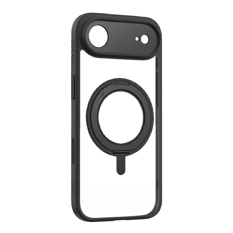 For iPhone Air MOMAX Magsafe Magnetic Metal Rotating Holder Phone Case(Black) - iPhone Air Cases by MOMAX | Online Shopping UK | buy2fix