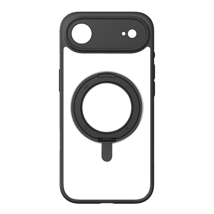 For iPhone Air MOMAX Magsafe Magnetic Metal Rotating Holder Phone Case(Black) - iPhone Air Cases by MOMAX | Online Shopping UK | buy2fix