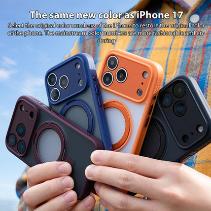 For iPhone Air MOMAX Magsafe Magnetic Metal Rotating Holder Phone Case(Black) - iPhone Air Cases by MOMAX | Online Shopping UK | buy2fix