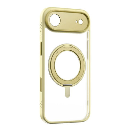 For iPhone Air MOMAX Magsafe Magnetic Metal Rotating Holder Phone Case(Yellow) - iPhone Air Cases by MOMAX | Online Shopping UK | buy2fix
