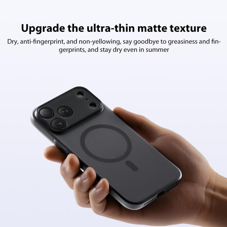 For iPhone Air MOMAX Ultra-thin Magnetic MagSafe PC Phone Case(Transparent Black) - iPhone Air Cases by MOMAX | Online Shopping UK | buy2fix