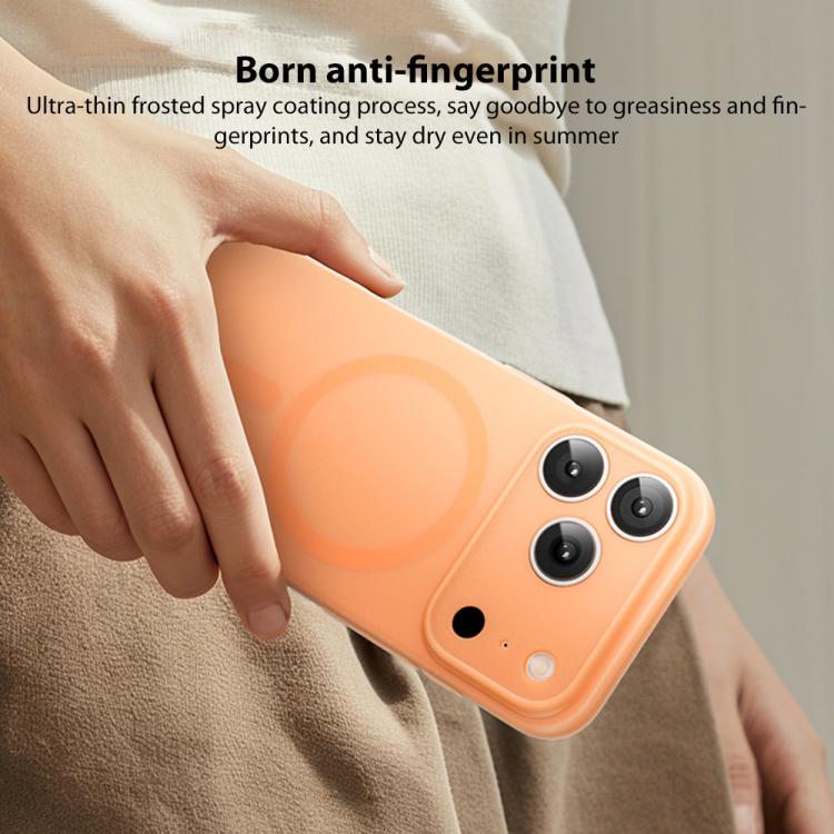 For iPhone Air MOMAX Ultra-thin Magnetic MagSafe PC Phone Case(Transparent Yellow) - iPhone Air Cases by MOMAX | Online Shopping UK | buy2fix