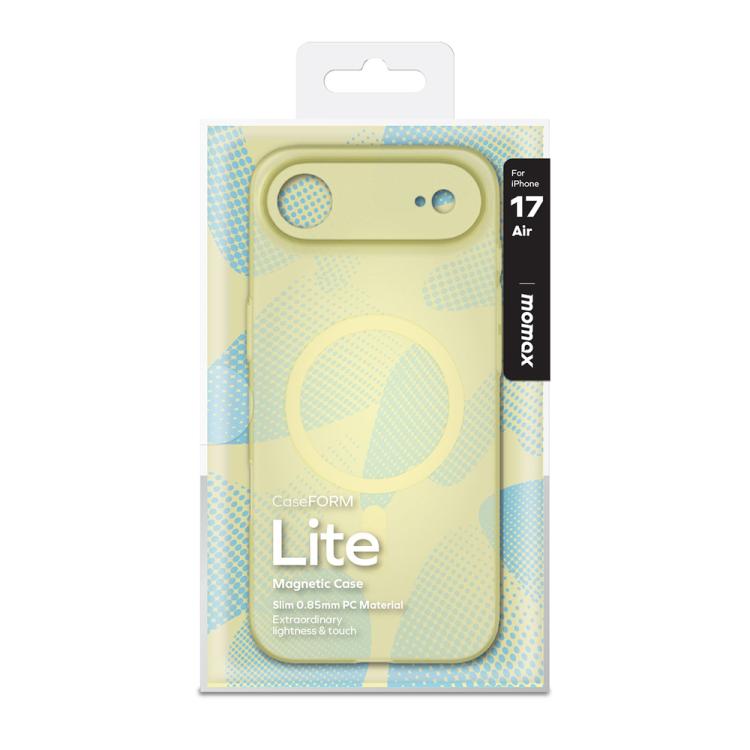 For iPhone Air MOMAX Ultra-thin Magnetic MagSafe PC Phone Case(Transparent Yellow) - iPhone Air Cases by MOMAX | Online Shopping UK | buy2fix