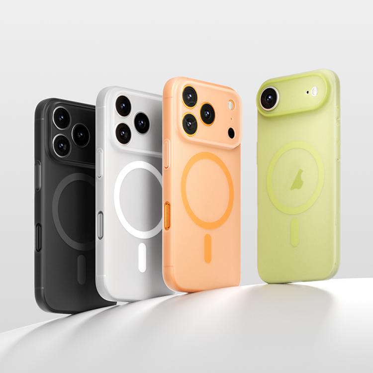 For iPhone Air MOMAX Ultra-thin Magnetic MagSafe PC Phone Case(Transparent Yellow) - iPhone Air Cases by MOMAX | Online Shopping UK | buy2fix