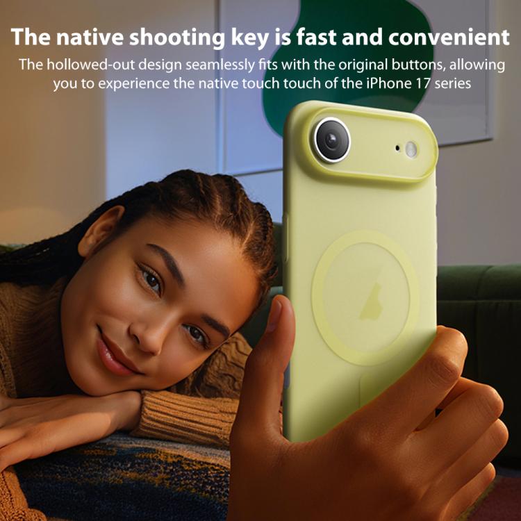 For iPhone Air MOMAX Ultra-thin Magnetic MagSafe PC Phone Case(Transparent Yellow) - iPhone Air Cases by MOMAX | Online Shopping UK | buy2fix