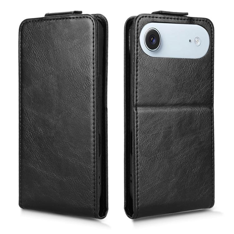 For iPhone Air Magnetic Vertical Flip Leather Phone Case with Buckle(Black) - iPhone Air Cases by buy2fix | Online Shopping UK | buy2fix
