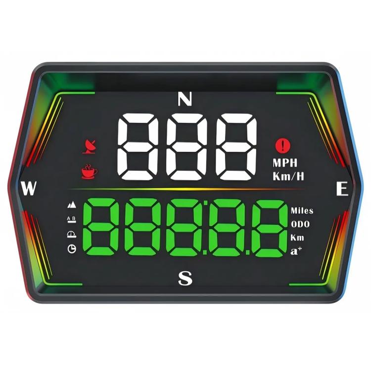 G21 Car HD Display GPS Speedometer Car OBD Meter Display Head-Up Display with Suction Cup Holder(Black) - Head Up Display System by buy2fix | Online Shopping UK | buy2fix