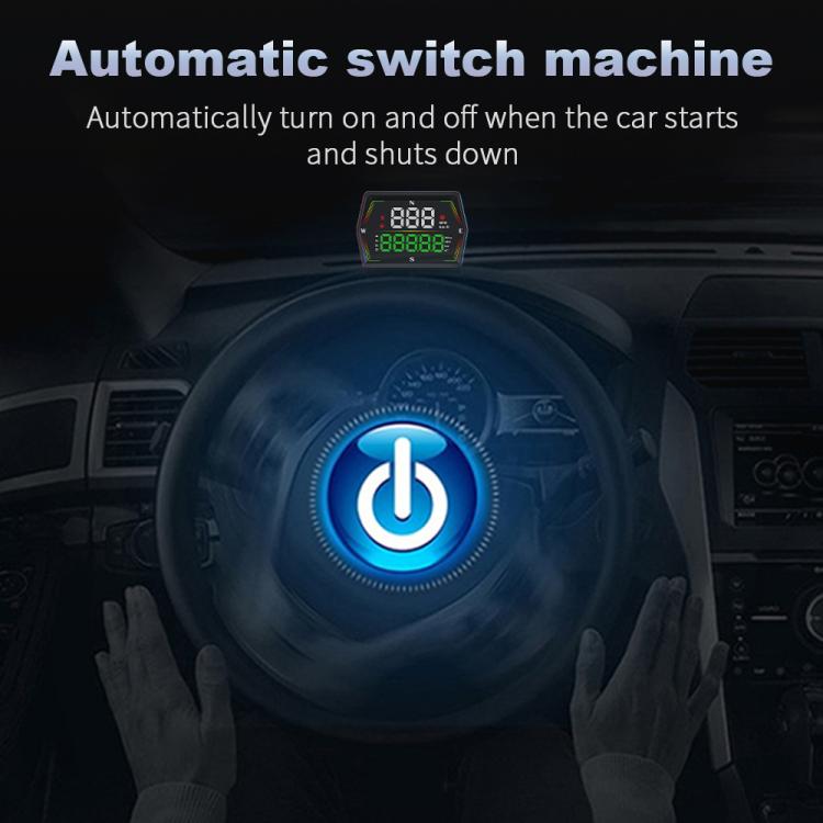 G21 Car HD Display GPS Speedometer Car OBD Meter Display Head-Up Display with Suction Cup Holder(Black) - Head Up Display System by buy2fix | Online Shopping UK | buy2fix