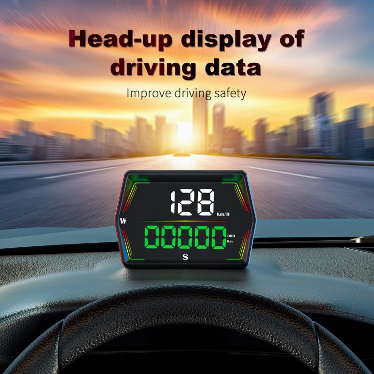G21 Car HD Display GPS Speedometer Car OBD Meter Display Head-Up Display with Suction Cup Holder(Black) - Head Up Display System by buy2fix | Online Shopping UK | buy2fix