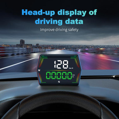 G21 Car HD Display GPS Speedometer Car OBD Meter Display Head-Up Display with Suction Cup Holder(Black) - Head Up Display System by buy2fix | Online Shopping UK | buy2fix
