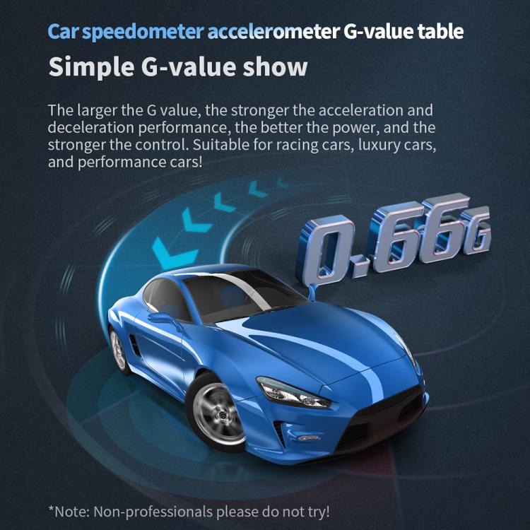 P26 Car HUD Head-Up Display Multi-function LCD OBD Smart Gauge Slope Meter Accelerometer(Carbon Fiber Texture) - Head Up Display System by buy2fix | Online Shopping UK | buy2fix