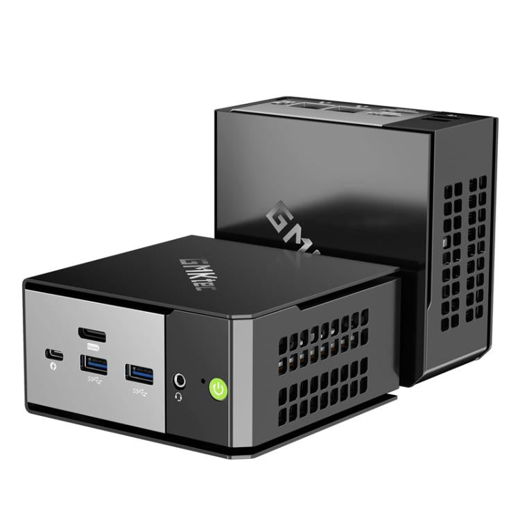 GMKtec EVO-X1 AI Mini PC, 32GB RAM + 1TB SSD, AMD Ryzen AI 9 HX 370, Radeon 890M, Oculink Port(US Plug Black) - Barebone Mini PCs by GMKtec | Online Shopping UK | buy2fix