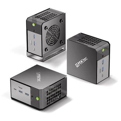 GMKtec EVO-X1 AI Mini PC, 64GB RAM + 1TB SSD, AMD Ryzen AI 9 HX 370, Radeon 890M, Oculink Port(EU Plug Black) - Barebone Mini PCs by GMKtec | Online Shopping UK | buy2fix