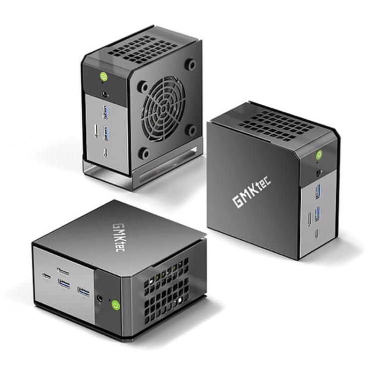 GMKtec EVO-X1 AI Mini PC, 64GB RAM + 1TB SSD, AMD Ryzen AI 9 HX 370, Radeon 890M, Oculink Port(US Plug Black) - Barebone Mini PCs by GMKtec | Online Shopping UK | buy2fix