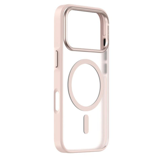 For iPhone 18 Pro Max / 17 Pro Max ZGA Matte Clear Magsafe PC Hybrid TPU Phone Case(Pink)